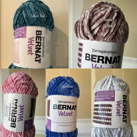 Bernat Velvet Yarn luxuriously soft velvet texture