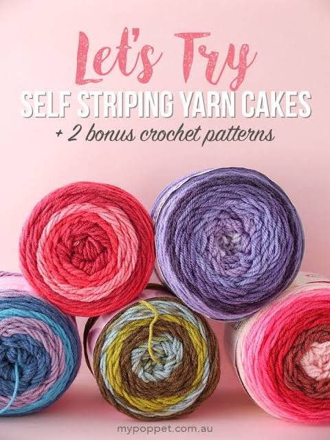 Self-Striping Cake Yarn for Effortless Color Transitions