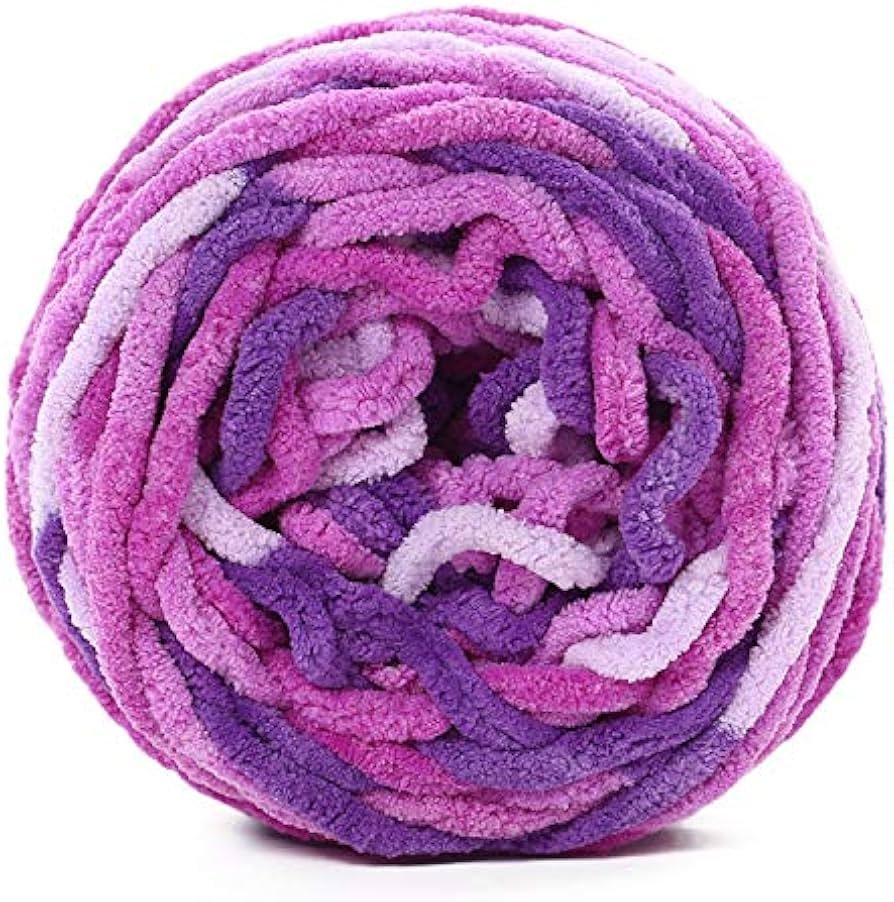 Bernat Plush Yarn in Variegated Colors