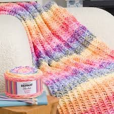Bernat Ethereal Stripes - Multi-Color Striped Blanket Yarn Collection